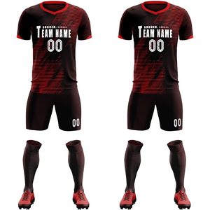 Conjunto de Camiseta de Fútbol Personalizada para Adultos y Niños con Nombre del Equipo, Número y Logotipo, Camiseta y Pantalones Cortos de Fútbol para Niños - Product Image 5