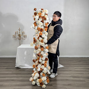 Camino de Mesa de Flores Artificiales al por Mayor, Caminos de Mesa Florales para Bodas, Camino de Mesa de Flores Artificiales para Decoración de Eventos - Product Image 1