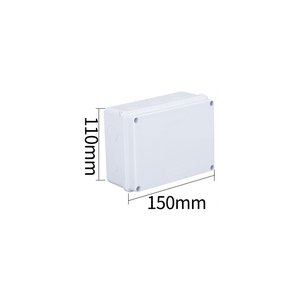 150x110x70mm Square <b>Waterproof</b> <b>Junction</b> <b>Box</b> IP65 Pre-drilled Hole Version with 10 Rubber Plugs ABS Outdoor Electrical <b>Box</b> with G - Product Image 3