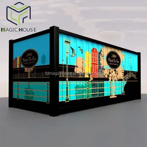 Magic House Powered by hydraulic system container bar burger boise truck berlin for sale