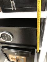 Digitaler Hotel-Tresor, Stahl-Aufbewahrungsschrank, Tragbarer Auto-Banksafe mit Elektronischem Schlüsselschloss, Wandtresor