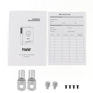 Inversor Solar Todo en Uno PowMr de 3.2KW, 24Vdc a 110/120Vac, Voltaje Máximo de PV 108V, Onda Sinusoidal Pura, MPPT - Product Image 6