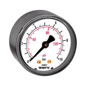 Watts Pressure <b>Gauge</b> 6 Bar 63mm Rear Mounting - Product Image 1