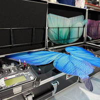Décorations LED pour Mariages et Festivals de Musique, Drones Papillons Bioniques Télécommandés à Ailes Battantes pour Mariages, Utilisation Répétée