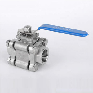 Venta Directa de Fábrica: Válvulas de Bola Manuales de Acero Inoxidable 1000 WOG de 3 Piezas con Rosca Hembra, Personalizables OEM para Agua - Product Image 3