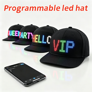 Casquette de baseball led personnalisée chapeau led défilant programmable Casquettes led lumineuses rgb avec application pour adultes - Product Image 1