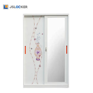 OEM/ODM Armoire de rangement en acier de qualité stable pour vêtements Armoire de placard en métal Taille personnalisée - Product Image 2