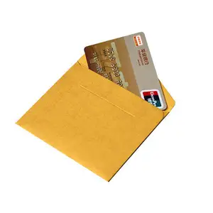 Logo personnalisé écologique bon marché Mini papier perlé coloré enveloppe carte bancaire cartes postales carte photo couverture épaissie