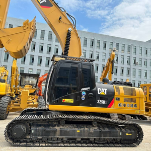 รถขุดไฮดรอลิกแบบตีนตะขาบ CAT 325D2 มือสอง พร้อมเครื่องยนต์ดีเซลและบุ้งกี๋มาตรฐาน สำหรับงานก่อสร้างหนักและการขุดดิน - Product Image 2