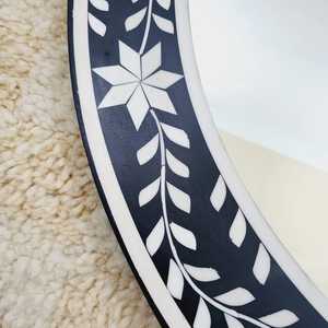 Elegant Bone Inlay <b>Mirror</b> Artisan Made Decorative Wall Hanging <b>Mirror</b> for Bedroom Living Room Hallway and Hotel Interior Decor - Product Image 6