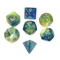 Vente en gros d'usine - Ensemble de 7 dés polyédriques de couleurs mélangées - Dés DND pour jeux de rôle - Dungeons and Dragons - Pathfinder - Jeux de société