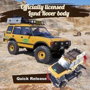 Voiture RC FMS FCX10 Camel Trophy 1/10 Land Rover Ranger Rover Defender Discovery RC Crawler 4WD avec carrosserie rigide, modèle sous licence - Product Image 4