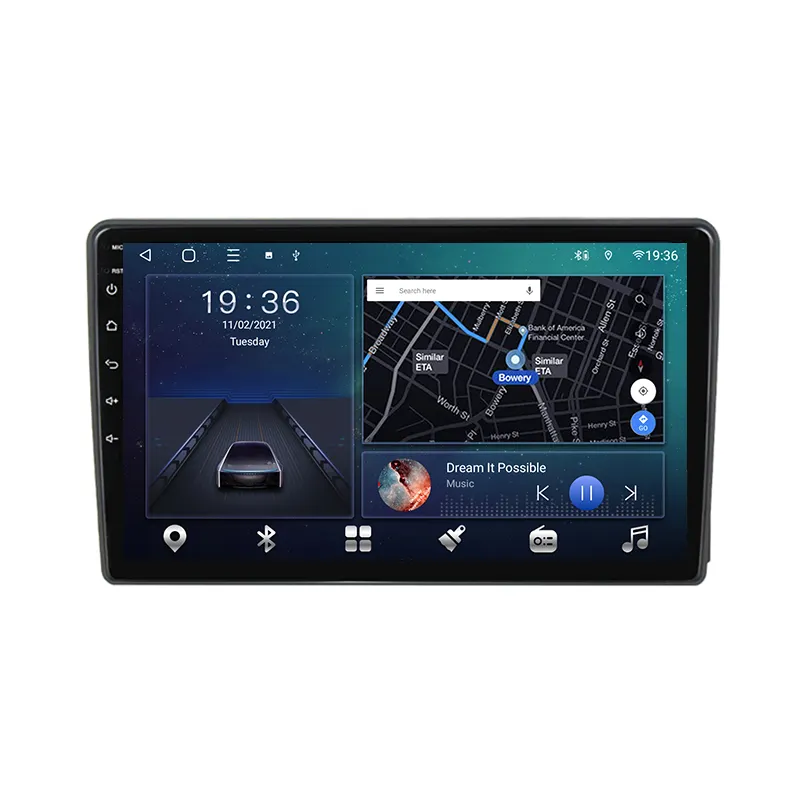 Автомагнитола 2 Din на Android для Ford New Transit 2009-2019, автомобильный мультимедийный плеер, аудио, GPS-навигация