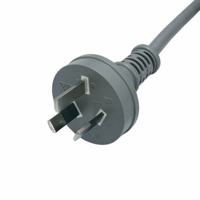 Cable de Alimentación Australiano de 3 Pines con Conexión a Tierra, Certificado AS NZS 3112 SAA, 10A 250V H05VV-F, Cable de Repuesto para Monitor de Computadora, TV e Impresora
