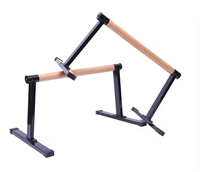 Équipement d'entraînement de barres parallèles robustes pour l'entraînement en force Paralettes en bois de hêtre massif Stands Push up Bars