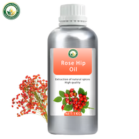 Huile de graines de rose musquée 100% pure et biologique (Rosa Canina) pressée à froid, non raffinée, vierge, qualité cosmétique et alimentaire, vitamine C/E, réparation des cicatrices