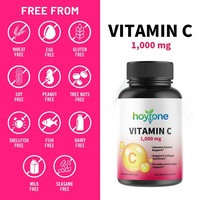 Capsules végétaliennes de vitamine C 1000 mg de marque HYT, à usage adulte, haute puissance, antioxydant, soutien immunitaire, 60 unités, marque privée OEM