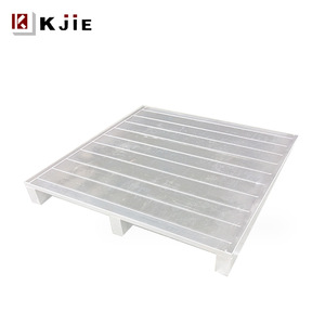 Paleta elevadora de acero galvanizado de rejilla al por mayor, tarjeta de hierro con horquilla de cuatro lados para logística, palé de acero galvanizado - Product Image 4