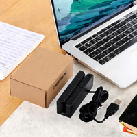 Lector de Tarjetas Magnéticas Portátil y Económico Hico&Loco de 3 Pistas, USB MSR90, Lectura y Escritura, Multi-OS