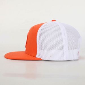 Gorra de Camionero Deportiva de Lona con Visera Plana de 6 Paneles, Bordado Personalizado de Alta Calidad con Logotipo, Negra, de Algodón, Estilo Deportivo, Venta al Por Mayor BSCI - Product Image 3