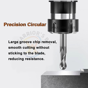 Warrior's <strong>Bit</strong> Solid Carbide End Mill 6mm 8mm 10mm Metal 2Flutes <strong>Bit</strong> Ball Nose Cutter CNC <strong>Router</strong> Milling Cutter - Product Image 6