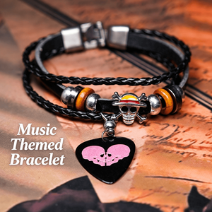 Lot de bracelets plectres de <span class=keywords><strong>guitare</strong></span> en gros <span class=keywords><strong>pour</strong></span> festivals de musique, cadeaux promotionnels personnalisés, accessoires de merchandising de groupe en vrac, cordon réglable - Product Image 5