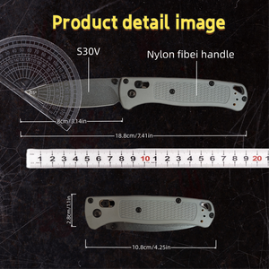 Couteau pliant Hot for 535, manche en fibre de nylon de qualité OEM, couteau de survie pour le quotidien et les aventures en plein air - Product Image 6
