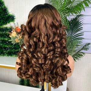 Wholesale Price <b>Human</b> <b>Wigs</b> Bouncy Curly 100% <b>Human</b> Hair <b>Wigs</b> 5*5 Lace <b>Wig</b> 250% Bouncy Curly Lace Front Fast Shipping - Product Image 5