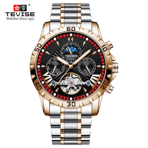 Montre automatique à phases lunaires, montres mécaniques à bas prix, montres mécaniques automatiques - Product Image 4