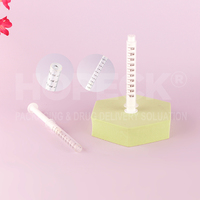 HOPECK Flacon jetable en plastique pour médicaments liquides 3ML/5ML/10ML avec adaptateur stylo et bouchon à vis pour administration orale