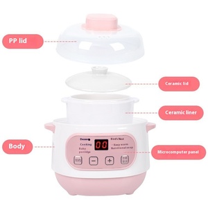 1L gốm nắp lập trình Nồi nấu chậm với sous vide chức năng cho 1-2 người USB powered ký túc xá sử dụng năng lượng hiệu quả lớp Một - Product Image 5