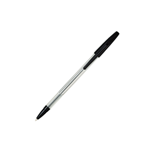 BP-P Cap Type Oil Based Ballpoint <b>Pen</b> 0.7mm Transparent Barrel Office Writing <b>Pen</b> Black Red <b>White</b> Available - Product Image 1