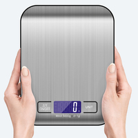 Base de ménage intelligente, étanche, 3 à 5kg, en acier inoxydable, affichage numérique Led, balance électrique de cuisine