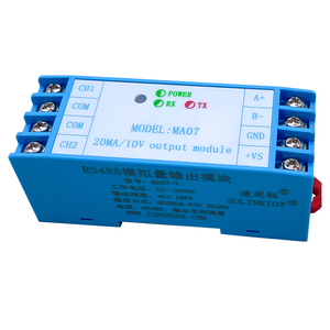 MA07 <strong>RS485</strong> to Analog Signal Converter - Dual <strong>Output</strong> 0-10V/0-20mA Transmitter - Product Image 1