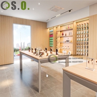 Boutique de téléphonie mobile insert mural vitrine flottant Apple store accessoires coque de téléphone présentoirs