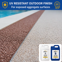 Résine époxy bicomposante pour coulage, adhésif pour revêtement de pierres de pavage, colle liquide pour sols perméables - Résistant aux UV