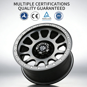Rines FLowtone de 17 Pulgadas Negros 5x127mm 5x150mm, Rines Todoterreno de Aleación para Automóviles, 17" 5 Orificios para Jeep Dodge <span class=keywords><strong>Lincoln</strong></span> Cruiser - Product Image 4