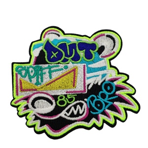 Wholesale <strong>Custom</strong> Embroidery Sew on logo <strong>Patch</strong> <strong>Embroidered</strong> <strong>Patches</strong> for Hat Clothing - Product Image 4