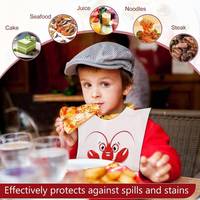 Bavoirs en plastique jetables personnalisés de haute qualité, bavoirs en plastique pour adultes, homard pour restaurant