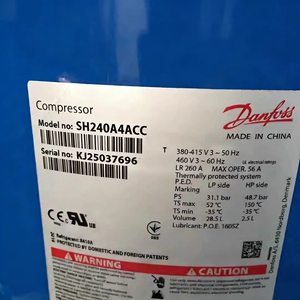 คอมเพรสเซอร์ Danfoss รุ่น SH240A4ABE แบบลูกสูบ ใช้สารทำความเย็น R410A ผลิตในประเทศจีน - Product Image 2