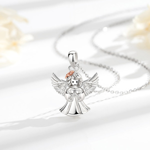 Changda Trendy Thanksgiving Day Love <strong>Guardian</strong> Fairy <strong>Angel</strong> Wing Pendant Necklace <strong>Gift</strong> for Women - Product Image 3