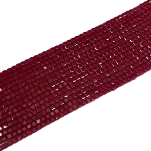 Piedras Preciosas de Rubí Cuadradas Sueltas de Alta Calidad al por Mayor, de 3 mm y 4 mm, Cuentas de Piedras Preciosas Naturales para la Fabricación de Joyas - Product Image 6