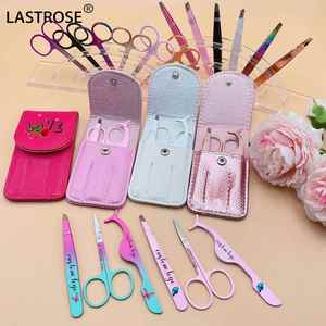 Eyelash Extension Tweezer Tools Stainless Steel Eyebrow Tweezers Applicator Scissors Private Label <b>Lash</b> Extension Tweezers Set - Product Image 1