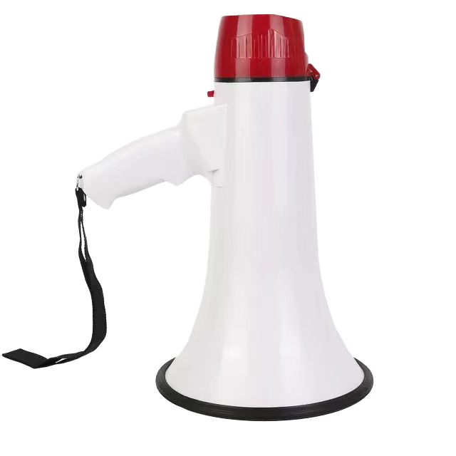 USB Rechargeable 30W Portable Handheld Megaphone for 5.0 Detachable Microphone Built-in Siren IPX2 Waterproof 1000-2000mAh
