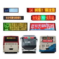 Annonceur de gare routière CCENTEN 8 canaux 4G GPS MDVR avec 4 écrans LED mots LED de style de taille personnalisée pour bus