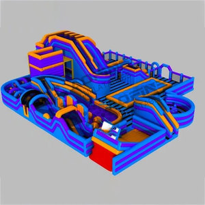 สวนสนุกเป่าลมขนาดยักษ์สำหรับเด็กและผู้ใหญ่1500sqm เป่าลมได้สำหรับเด็กและผู้ใหญ่ - Product Image 3