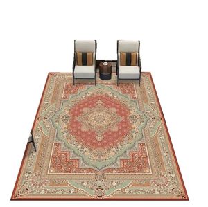 Chất Lượng Cao Polyester Thảm Ba Tư Phong Cách Sang Trọng Thoải Mái Phòng Ngủ Trang Trí Nội Thất Nhà Máy Cung Cấp Bán Buôn Nhà Phòng Khách Mềm Mại - Product Image 3