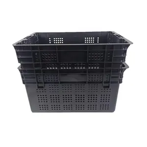 Durable 60L fruit vegetable stackable plastic crates wholesale