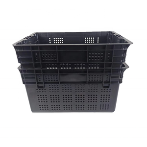 Durable 60L fruit vegetable stackable plastic crates wholesale