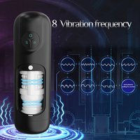 Automatische Penis-Saugmaschine mit Lebensechter Texturierter Vagina, 8 Kraftvolle Vibrations- und Saugmodi, Masturbationshilfe für Männer